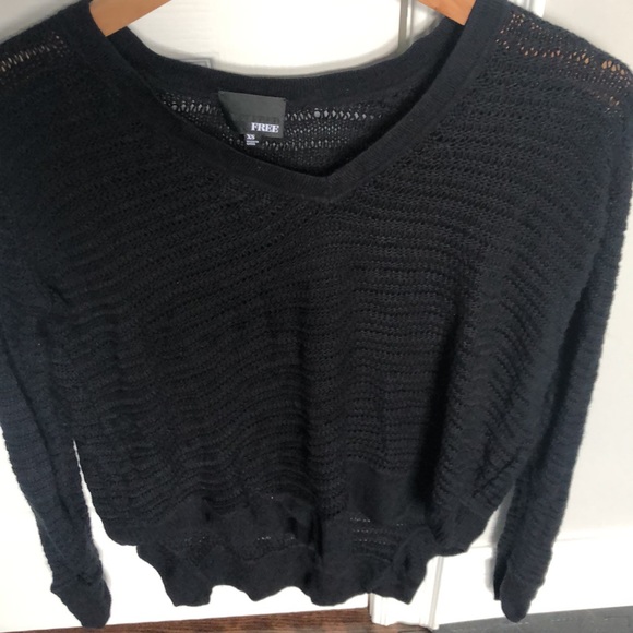 Wilfred, black v-neck sweater- cashmere. Size XS - Picture 4 of 4
